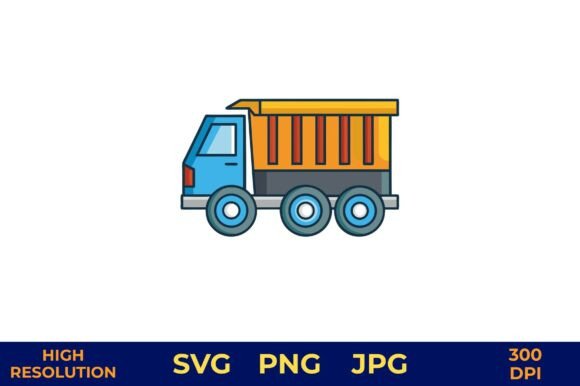 Cartoon Dump Truck Illustration