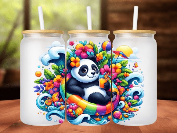 Cute Panda Summer 16oz Tumbler Wrap PNG: A Strategic Tool for Creative and Business Use