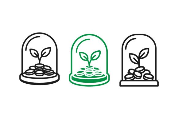 Financial Growth Concept Icons