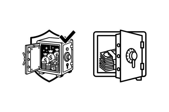 Financial Security Icon: A Symbol of Trust and Asset Protection
