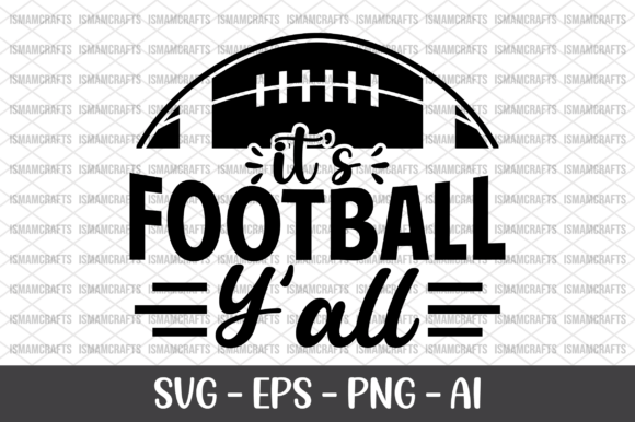 Football Y All SVG: A Vintage Typographic Statement