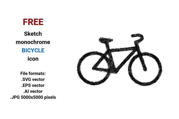 FREE Sketch Bicycle Icon: Simple, Scalable, and Ready for Real Projects