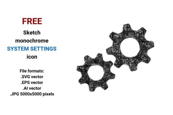 FREE Sketch System Settings Icon: Scalable, Expressive Design for Smart Home Interfaces