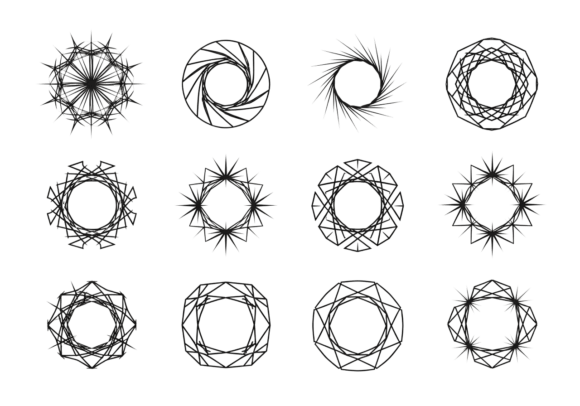 Geometric Mandala Ornaments Clipart: Precision Design Meets Modern Creative Demand