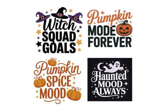 Halloween T-Shirt Design Bundle SVG EPS