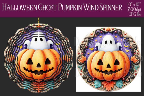 Jack O Lantern and Ghost Wind Spinner, 3: A Versatile Design for Creative Projects