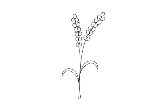 Lavender Flower Continuous Line Art: A Versatile Design Asset for Modern Creators
