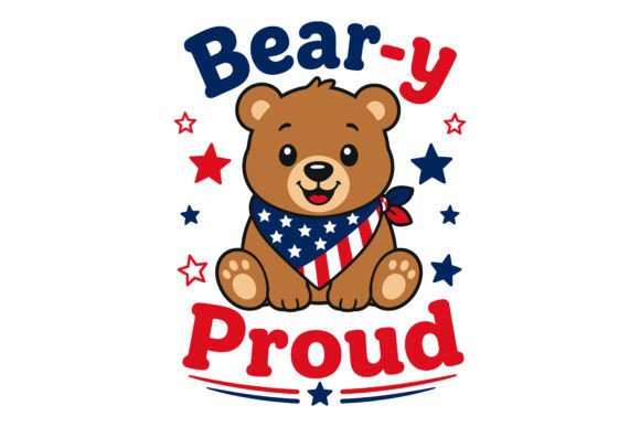 Patriotic Bear Proud 4th of July T Shirt