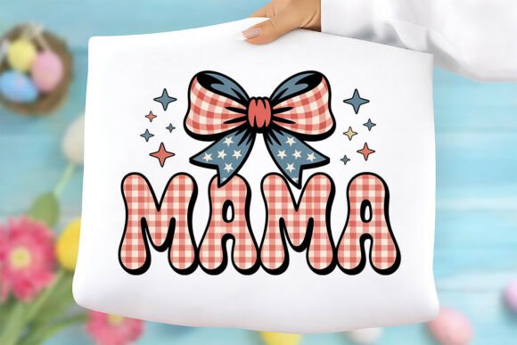 Patriotic Mama Bow PNG: A Versatile Digital Asset for Creative Projects