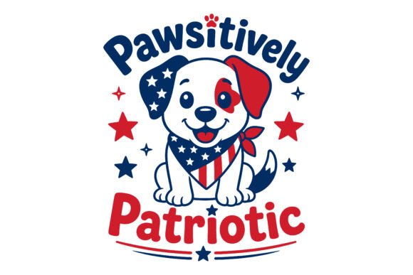 Pawsitively Patriotic Dog 4th of July