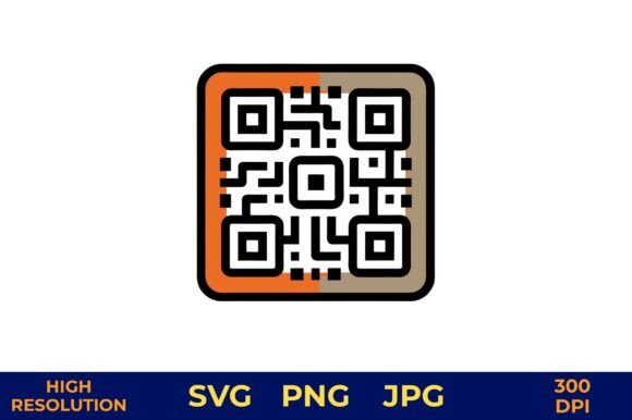 QR Code Vector Icon on Colored: A Versatile Digital Asset for Modern Designers and Small Business Owners