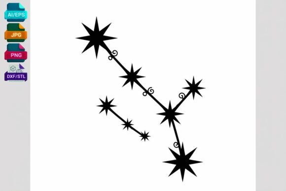 Taurus Constellation SVG Star Black: A Versatile Design for Creative Crafting