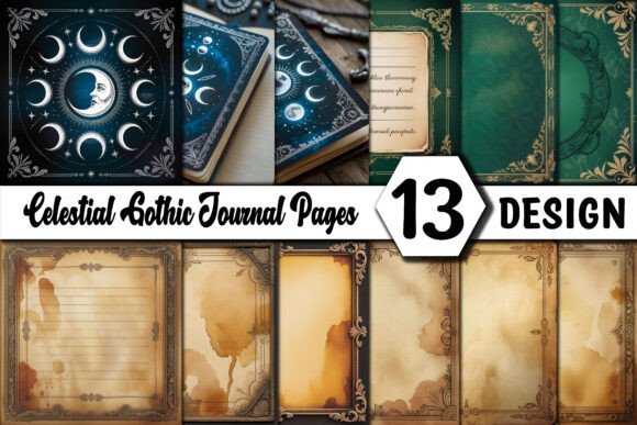 Unveiling the Enchantment of Celestial Gothic Journal Pages