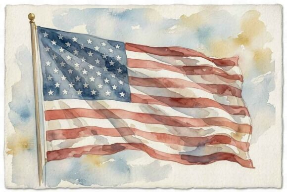 USA Flag Day Patriotic Background