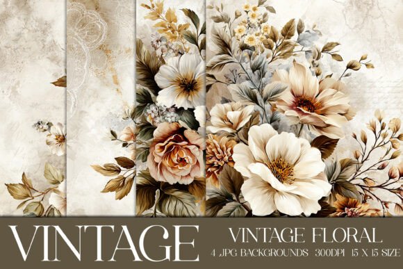 Vintage Floral Backgrounds S9