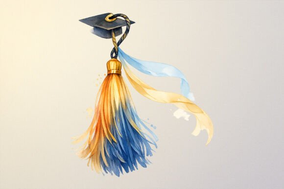 Watercolor Graduation Tassel PNG Clipart: A Strategic Tool for Creative and Commercial Success